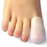 Hoogoo Big Toe Caps 10 Pack, Gel Toe Sleeves Toe Bandage Cover, Silicone Toe Protectors for Big Toe, Protect Toe