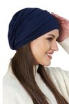 SAKUCHI Chemo Silky Soft Slouchy Snood Bamboo Cap Beanie for Women | Under Hijab Wear Cancer Hair Loss Turban Hat Headwear