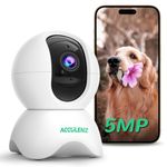 Acculenz 5MP WiFi Home Security Camera with 360° View & AI Human/Sound Detection | Pet, Dog Camera & Baby Monitor | Night Vision, 2-Way Audio, Work with Alexa