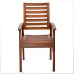 Globel Interiors India Ergonomic Solid Wooden Chair for Back Pain | Lumbar Support | Perfect for Office and Work from Home | Posture Corrector Alignment (Brown)