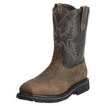 Ariat Men's Sierra Wide Square Toe Steel Toe Puncture Resistant Work Boot, Earth/Black Crunch, 11.5