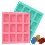 KARP 12 Cup Silicone Soap Molds Cupcake Baking Pan - Free Paper Muffin Cups - Non Stick, BPA Free, 100% Silicon & Dishwasher Safe Silicon Bakeware Tin(Assorted Color-Only 1 Qty)