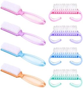 SYEYCW 8 Piezas Cepillo de Uñas, Nail Brush con Mango de Plástico, Cepillos para Limpiar Uñas, Herramienta de Limpieza Duradera, Cepillo para Limpieza de Dedos, Uñas Manicura de Fregado