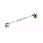 BRASK" Brass Fancy Gatehook/Window Hook/Window Stopper/Window Latch (Pack of 4, 6 Inches Silver Satin)