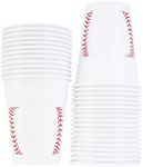 Neliblu Baseball-Themed 16 oz Plastic Cups, Pack of 30, Suitable for Birthday Party Supplies and Game Day