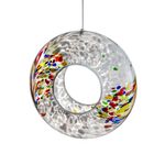 Hanging Glass Bird Feeder - White