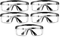 MAHA STANDARD GLOSSY (PACK OF 5) Protection Safety Glasses For eyes Protection from Dust, air, rust, welding, chemical Industrial component Protection