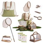 ROBUD Kids Explorer Kit & Bug Catcher Kit, Outdoor Adventure Set with Insect Catcher, Magnifying Glass, Bug Viewer, Butterfly Net, Carry Bag, Camping Toys Gifts for Boys Girls 3-12 Year Old