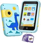 Kids Smart Phone Toys with 4" Touchscreen, Dual Camera & AR STEM Alphabet Learning, WiFi Play Phone for Boys & Girls 3-10, Music Puzzle-Games Toddler Cell Phone Toy, Ideal Christmas & Birthday Gift