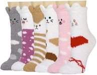 Plush Slipper Socks Women - Animal 