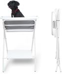 2 in 1 Dog Bathtub Washing Station, Elevated Pet Bath Tub, Collapsible and Portable Bathtub for Dogs, Cats Bathing, Shower and Grooming, Indoor and Outdoor