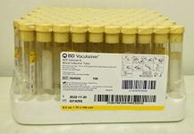 Box of 100 Tube, Yellow Top, 8.5 ML, Glass, ACD Solution A,BD 364606