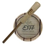 ESH Laminated Glass Turkey Pot Call with Hickory Striker for Hunting - Turkey Caller with Realistic Wild Turkey Sounds, Premium Hunting Accessories - Gobbler Turkey Bait