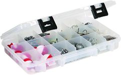 PLANO 18-Compartment 3600 StowAway,Fishing tackle box, Plastic Box, Plastic Storage Organizer Box w Removable Dividers, Tackle Tray for Crankbaits, Softbaits and hooks, fishing equipment