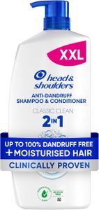 Head & Shoulders 2-in-1 Anti-Dandruff Shampoo, Classic Clean, 1000ml