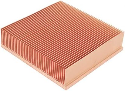 DIY Pure Copper Skiving Fin Heatsink 80x80x20mm / 3.15x3.15x0.79 inches for Electronic Chip LED Cooling