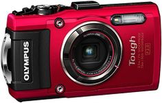 OM SYSTEM OLYMPUS TG-4 16 MP Waterproof Digital Camera with 3-Inch LCD (Red)