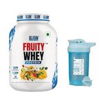 Belgium Nutrition Fruity Whey Protein with 26g Protein, 5.5 BCAAs, 6g Glutamine, 15g EAA for Muscle Strength, Performance | Muscle-Building Whey Protein Supplement Powder | Lean Body High Whey Protein | Muscle Gain, Muscle Support & Recovery [Pink Guava, 1kg, 30 Servings] Free Shaker