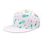 Kids Boy Girl Baseball Cap Baby Sun Hat Adjustable Toddler Trucker Hats with Flat Brim for Summer Outdoor (Pineapple, 2-4 Years)