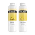 John Frieda Go Blonder Shampoo & Conditioner 500ml x2. Blonde Hair Care Duo for Highlighted Hair and Bright Shine