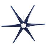 Small Windmill Turbines Generator 6 Wind Turbines Set 800W Wind Industrial Machinery Equipment Blue