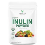 Organic Inulin Powder, Soluble FOS Inulin, Fiber Prebiotic Intestinal Support, Enhances Calcium Absorption, Vegan Friendly, Non GMO, Natural Fibers for Smoothie & Drinks, 2.2 lbs/1 kg