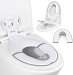 Orzbow Foldable Potty Training Seat, Toddler Toilet Seat for Travel with Suction Cups | Firmly Adhere and Adjustable Length | Fits Most Adult Toilets, Non-Slip with Splash Guard, Easy to Clean, White