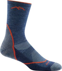 Darn Tough Men’s Light Hiker Merino Wool Micro Crew Socks, Cushioned, Denim Large