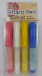 Sew-link Color Chaco Chalk Liner Pens - White, Red, Blue, Yellow - 4-Color Chaco Pen