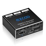 HDMI 2.0 Audio Extractor 4K 60Hz 4:4:4 HDCP 2.2 HDR Dolby Vision 18Gbps - SPDIF Optical 5.1CH+3.5mm Stereo Audio Breakout, CEC, Digital Audio Decoder,EDID Scaler Panel Switch,HDMI Converter Repeater