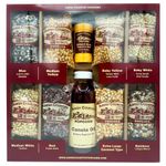 Amish Country Popcorn | 8-4 oz Bags | Stovetop Popping Sampler Pack with Canola Oil - 16 oz and BallPark ButterSalt - 4.5 oz | Old Fashioned, Non-GMO and Gluten Free (Stovetop Sampler - 8-4 oz Bags)