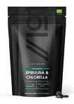 Organic Spirulina & Chlorella 2000mg - 300 Tablets - Broken Cell Wall - Pure Formula Supplement with No Additives (75 Day Supply) by Alpha01