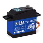 INJORA RC Servo 35KG Digital Servo High Torque RC Parts for 1:10 RC Crawler SCX10 TRX4 D90 (35KG)