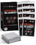 Prepared4x Mylar Blankets 8 Pack - Waterproof Emergency Blanket - Rip and Tear Resistant Survivalist Gear - Emergency Thermal Blanket for Outdoor Survival 82"x50"