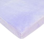 American Baby Company Fitted Portable/Mini-Crib Sheet, Heavenly Soft Chenille, Lavender