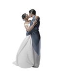 NAO A Kiss Forever (Tm). Porcelain Bride And Groom (Wedding) Figure.