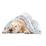 The Dog’s Blanket Sound Sleep Donut Blanket, XL Ice White, 97x139cm, Calming, Anti-Anxiety Snuggler Blanket