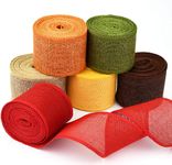 ATWOZEE Natural Multicolor Jute Burlap Ribbon Jute - Multicolour, 12 Colour