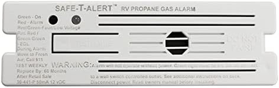 Safe T Alert 30-441-P-WT Classic Propane/LP Gas Alarm - 12V, 30 Series Surface Mount, White