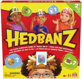 Hedbanz 2nd Edition Picture Guessing Board Game- Family Games | Games for Family Game Night| Kids Games | Card Games for Families & Kids Ages 6 and up