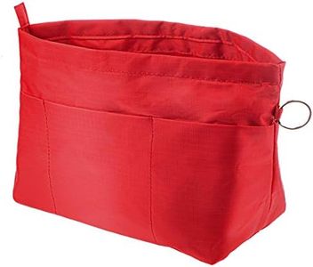 Vercord Purse Organizer Insert Bag Tote Handbags Pocketbook Inserts Organizers Zipper 11 Pockets Red Large
