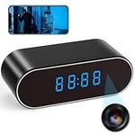 Zingle Spy Clock Camera 1080P WiFi Hidden Camera Wireless Mini Home Security Camera Indoor Small Secret IP Camera Nanny Spy Cam Surveillance Camera with APP Night Vision Motion Detection with SD Card