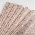 Birch & Co. Gift Wrapping Paper Sheet - Gift Paper - Gift Wrap Roll - Gift Papers Sheets - Gift Cover Rapping Paper - Premium Design Paper Sheet For Gift Packing, Pink, Pack Of 6