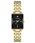 Armitron Women's Genuine Diamond Dial Bracelet Watch, 75/5769, Gold/Black, 75/5769BKGP