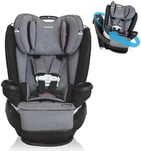 Evenflo Gold Revolve360 Extend All-in-One Rotational Car Seat with SensorSafe (Moonstone Gray)