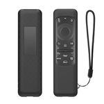 Caldipree Silicone TV Remote Cover Compatible with Samsung Smart TV Remote 2023 BN59-01432G BN59-01432A BN59-01432J Case with Remote Loop (Remote NOT Included) (Black)