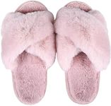 Men Women Warm Slippers Soft Plush 