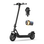 NIU K100F Electric Scooter for Adults - Front Suspension and Folding Handlebars, 600W Peak Power, 30Km Range, Max Speed 28km/h, Dual Brakes, Portable Commuting E Scooter, UL Certified, Black
