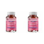 Carbamide Forte Japanese Reduced L Glutathione 500mg Tablets For Skin Health | L Glutathione with Hyaluronic Acid, Vitamin E, Lycopene & Biotin– 30 Veg Tablets (Pack of 2)