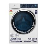 Electrolux 9kg 5 Star Fully Automatic Front Load Washing Machine with UltraMix, Full Load Vapour Wash for Sustainable Clothing, Hygienic Care, EcoInverter, White, UltimateCare 500, EWF9024R5WB